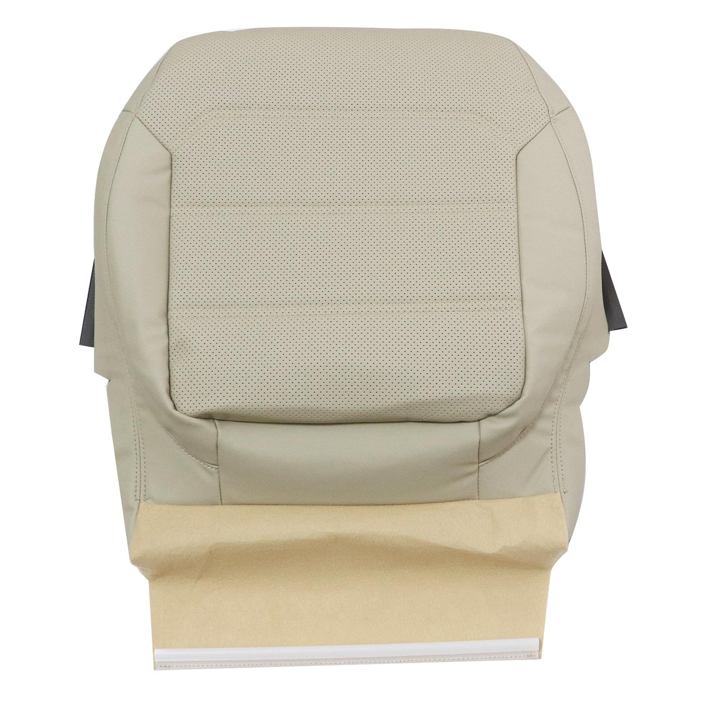 2012-2020 For Volkswagen Passat Driver Bottom Leather Seat Cover Tan Perforated