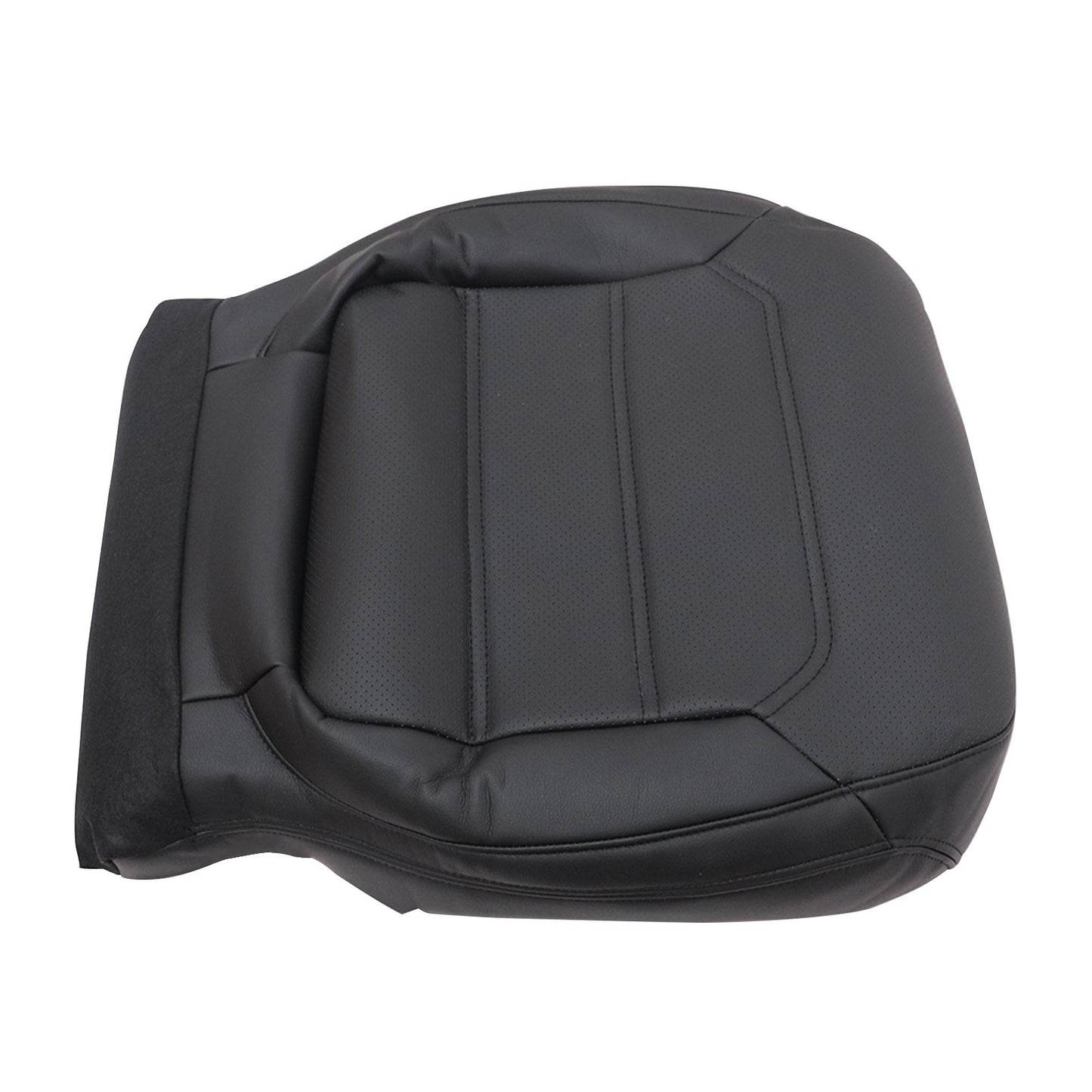 2012-2020 For Volkswagen Passat Driver Bottom Leather Seat Cover Black PERF