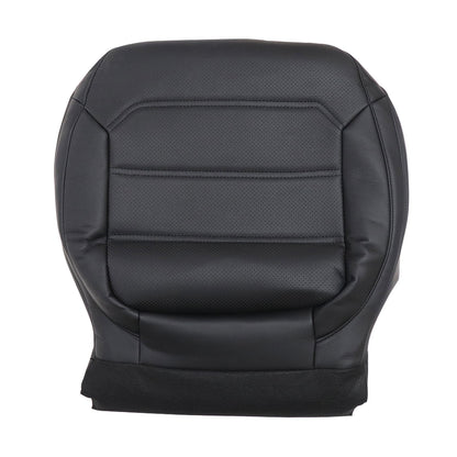 For 2012-2020 Volkswagen Passat Passenger Bottom PERF Leather Seat Cover Black