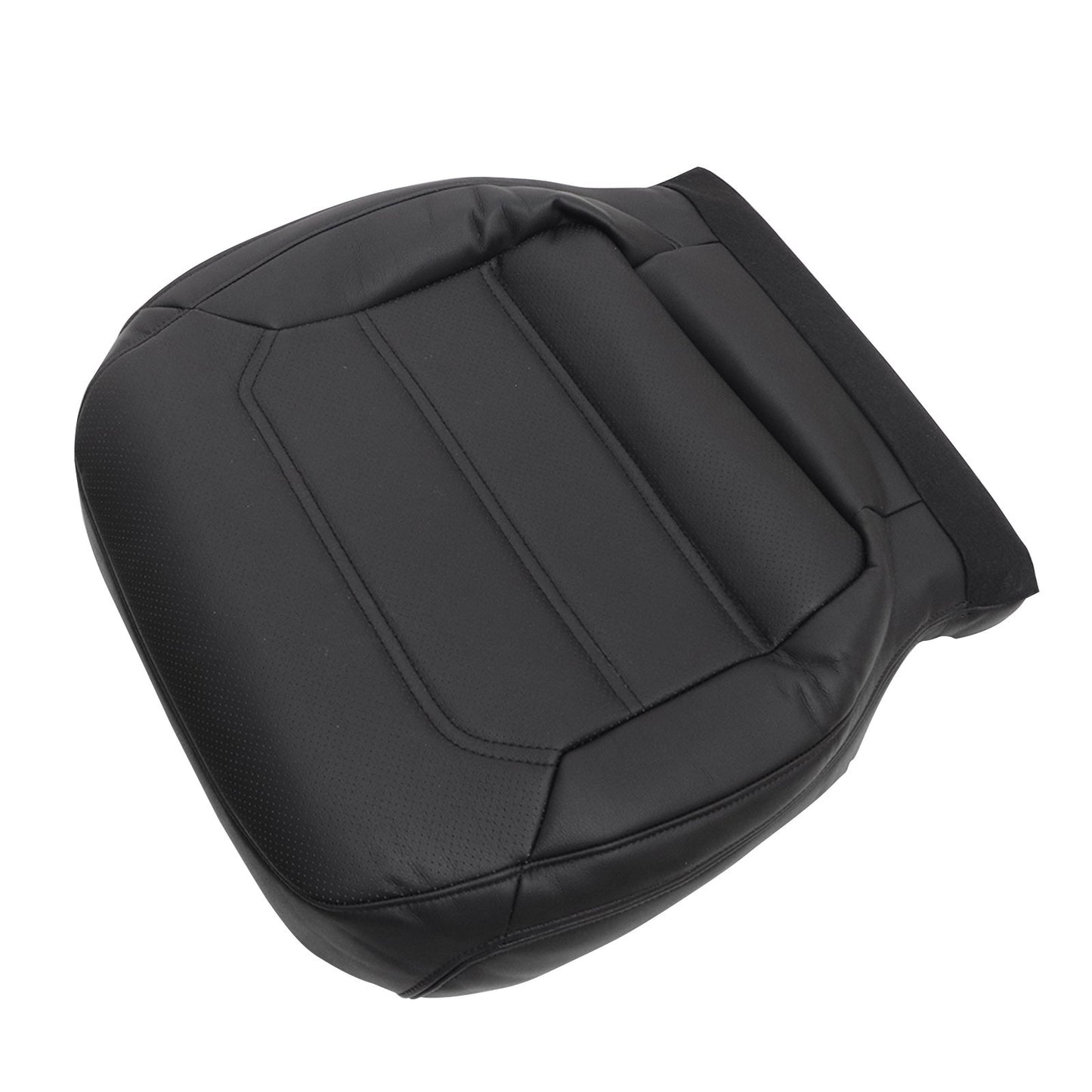For 2012-2020 Volkswagen Passat Passenger Bottom PERF Leather Seat Cover Black