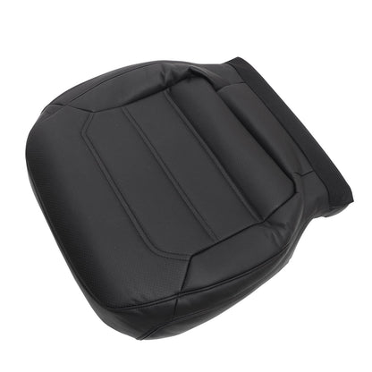 For 2012-2020 Volkswagen Passat Passenger Bottom PERF Leather Seat Cover Black