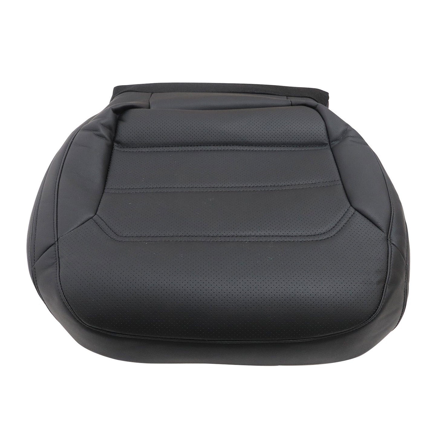 For 2012-2020 Volkswagen Passat Passenger Bottom PERF Leather Seat Cover Black
