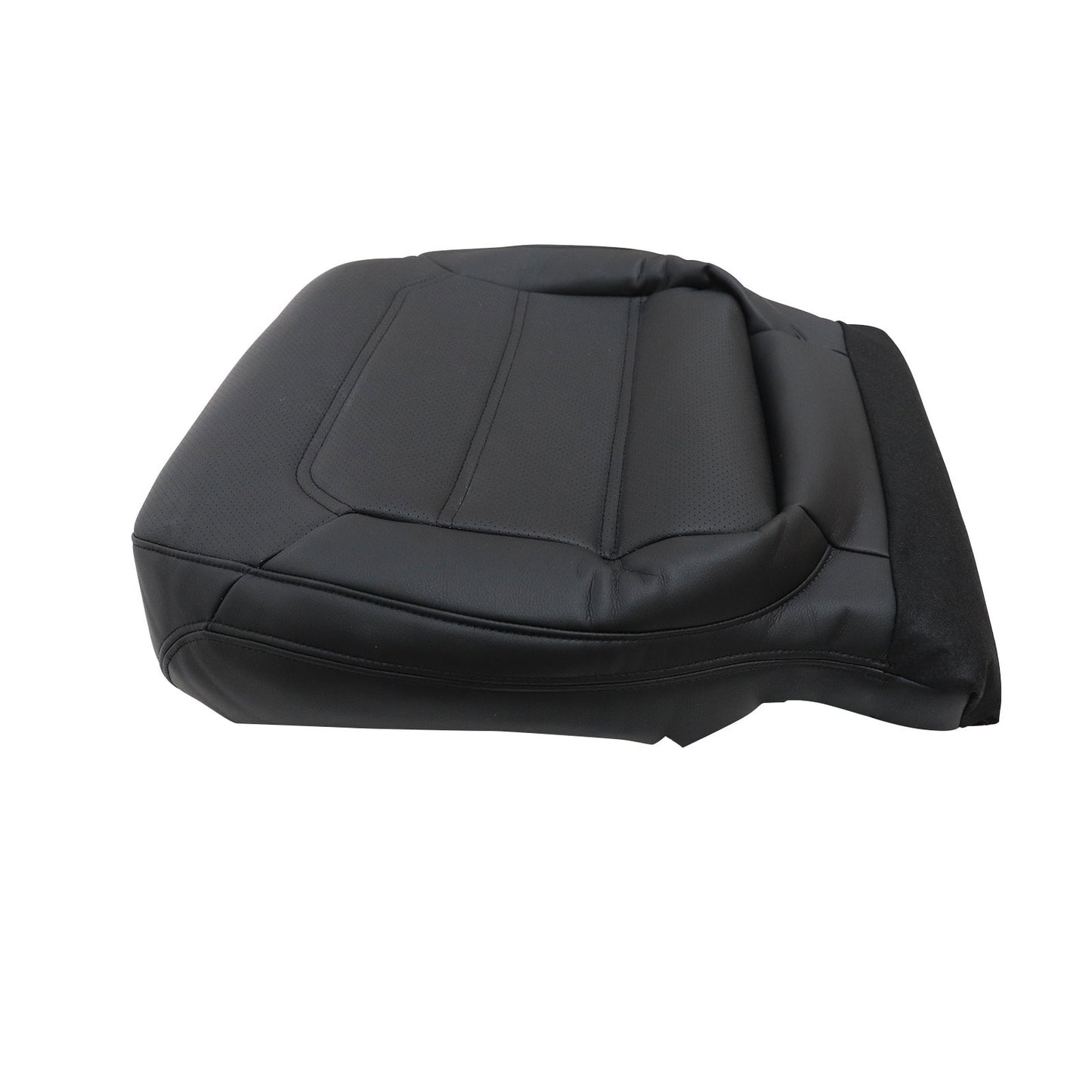 For 2012-2020 Volkswagen Passat Passenger Bottom PERF Leather Seat Cover Black