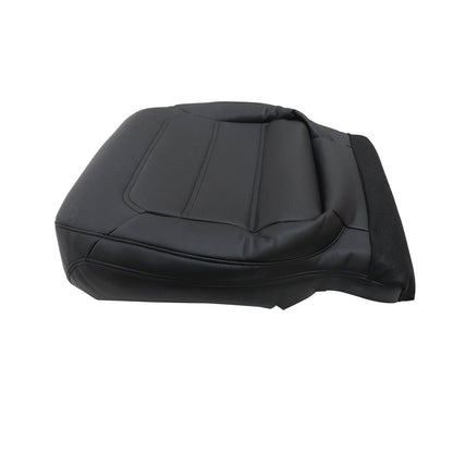 For 2012-2020 Volkswagen Passat Passenger Bottom PERF Leather Seat Cover Black