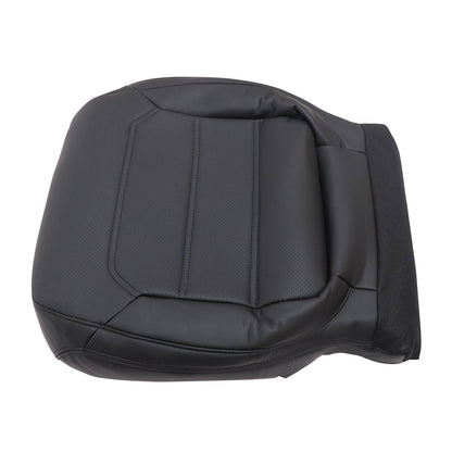 For 2012-2020 Volkswagen Passat Passenger Bottom PERF Leather Seat Cover Black