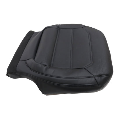 For 2012-2020 Volkswagen Passat Passenger Bottom PERF Leather Seat Cover Black