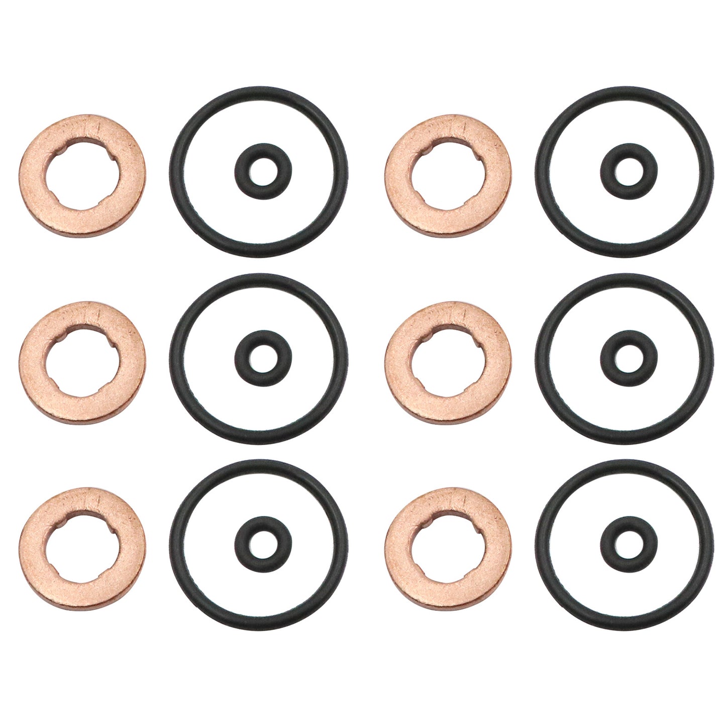 6PCS Injector Nozzle Seal Rings Kit Fit For AUDI A5 B8 VW TOUAREG 05A130519