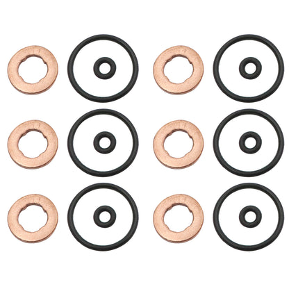 6PCS Injector Nozzle Seal Rings Kit Fit For AUDI A5 B8 VW TOUAREG 05A130519
