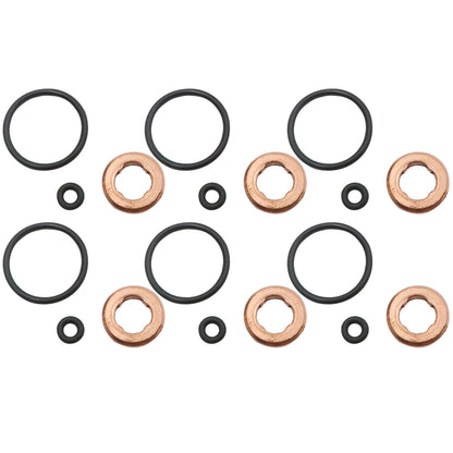 6PCS Injector Nozzle Seal Rings Kit Fit For AUDI A5 B8 VW TOUAREG 05A130519