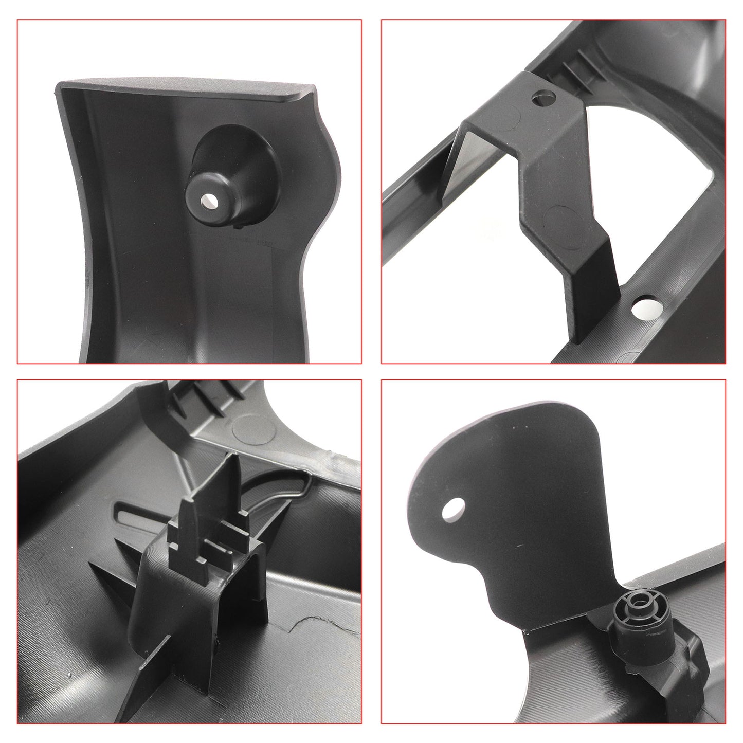 Fits Ford Super Duty 11-16 Driver Seat Black Side Shield 10-Way BC3Z-2562187-AB