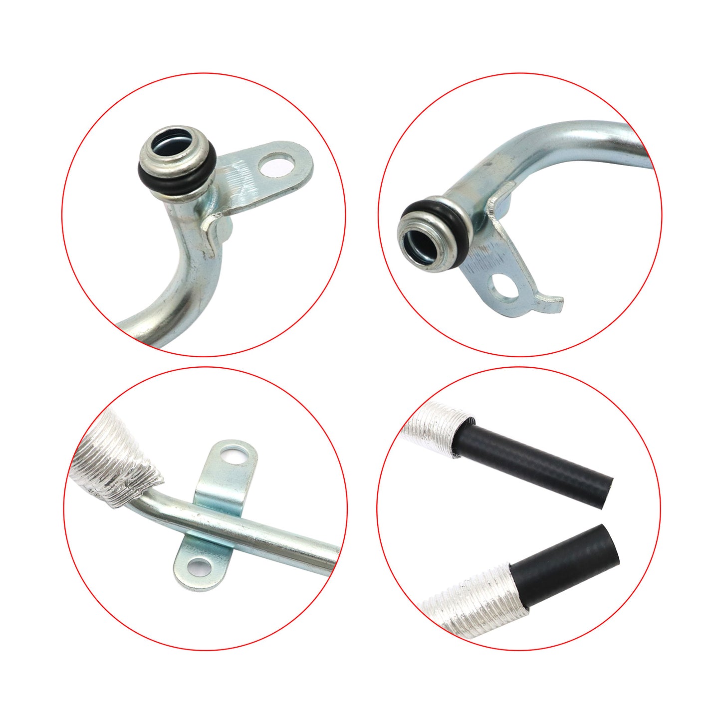 Set of 2 Turbocharger Coolant Lines For 2015-2019 MERCEDES CLA250 GLA250