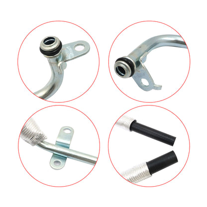 Set of 2 Turbocharger Coolant Lines For 2015-2019 MERCEDES CLA250 GLA250