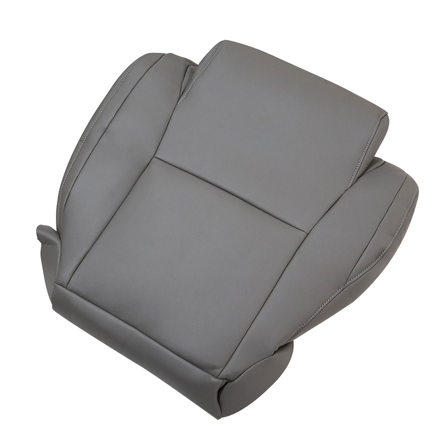 For 2007-2013 Toyota Tundra & Sequoia Driver Bottom Leather Seat Cover Gray