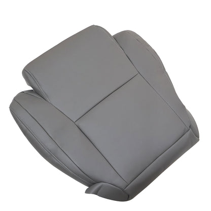 For 2007-2013 Toyota Tundra & Sequoia Driver Bottom Leather Seat Cover Gray