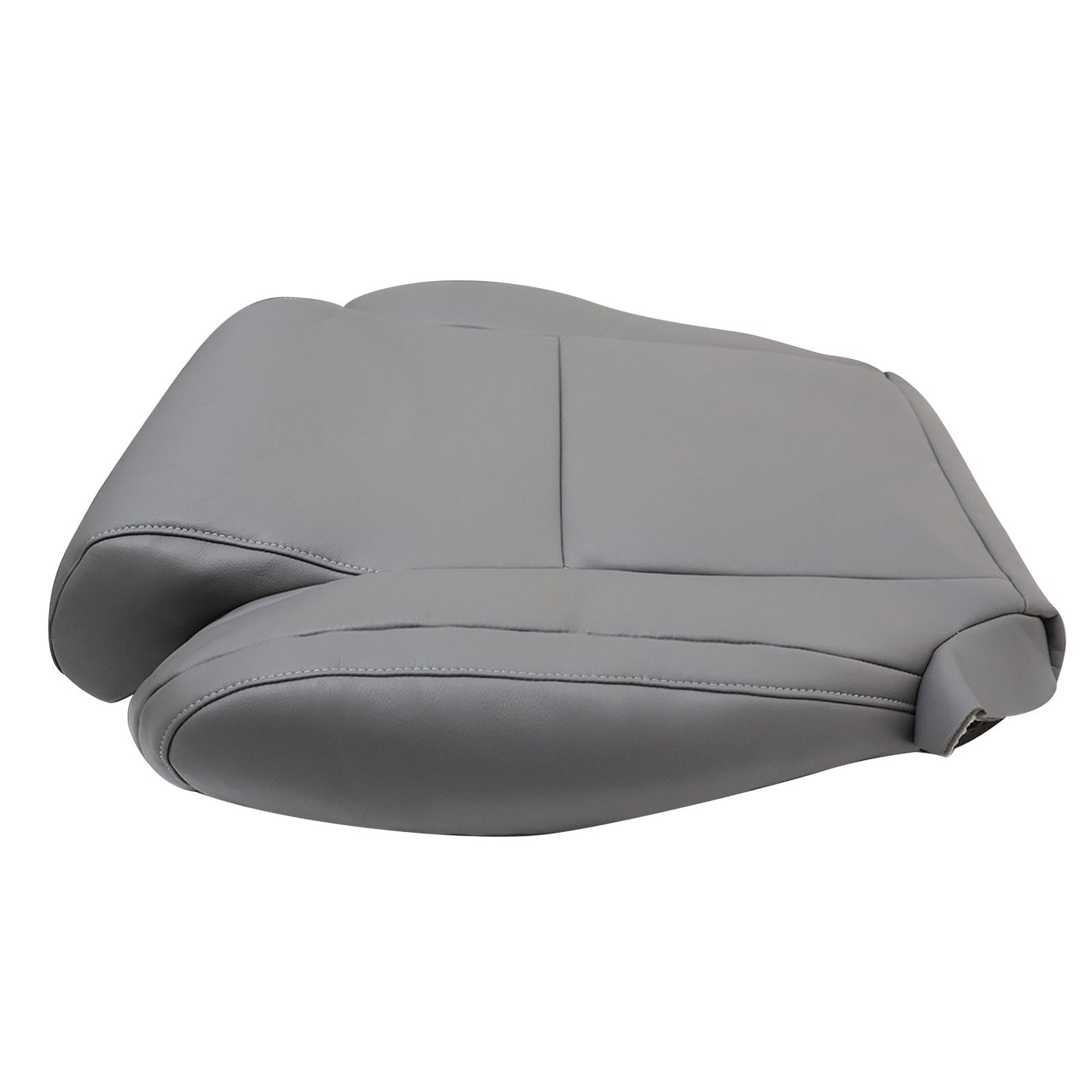 For 2007-2013 Toyota Tundra & Sequoia Driver Bottom Leather Seat Cover Gray