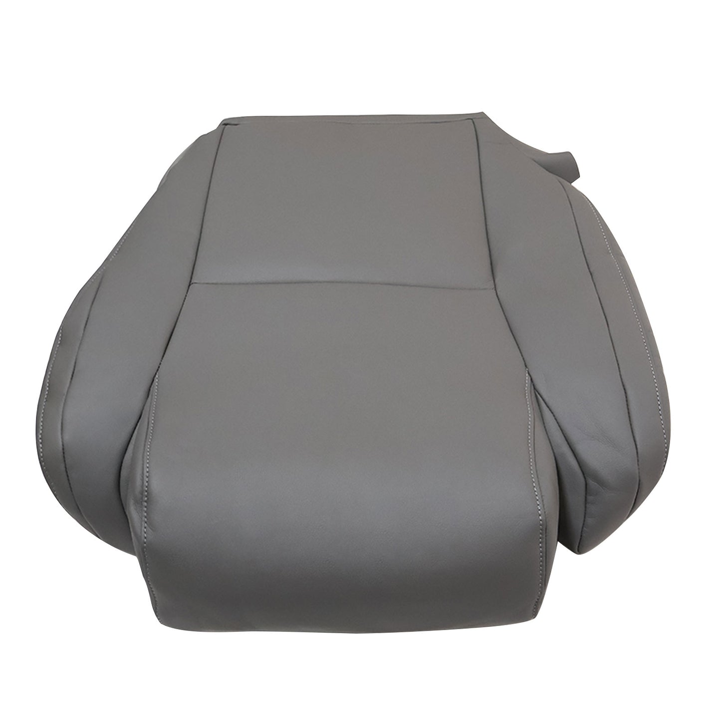 For 2007-2013 Toyota Tundra & Sequoia Driver Bottom Leather Seat Cover Gray