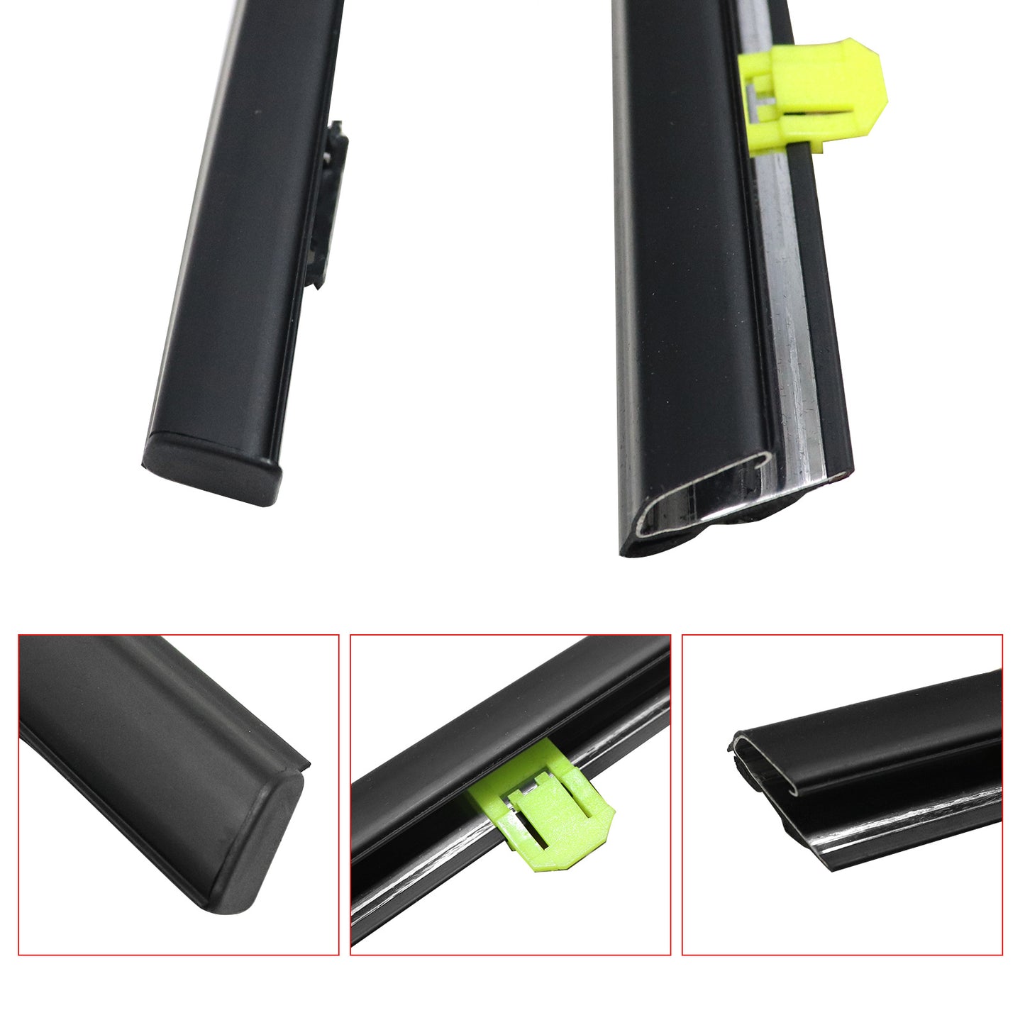 For Honda Civic Coupe 2D 2012-2015 Left + Right Weatherstrip Belt Molding