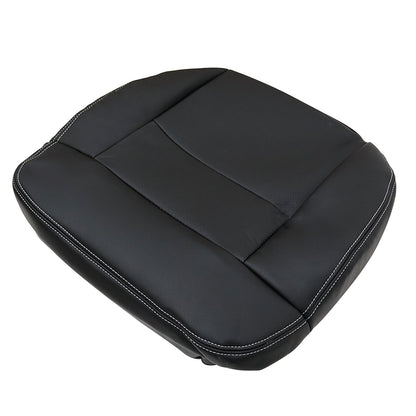 For 2004-2008 Ford F150 Lariat XLT Driver Bottom PERF Leather Seat Cover Black