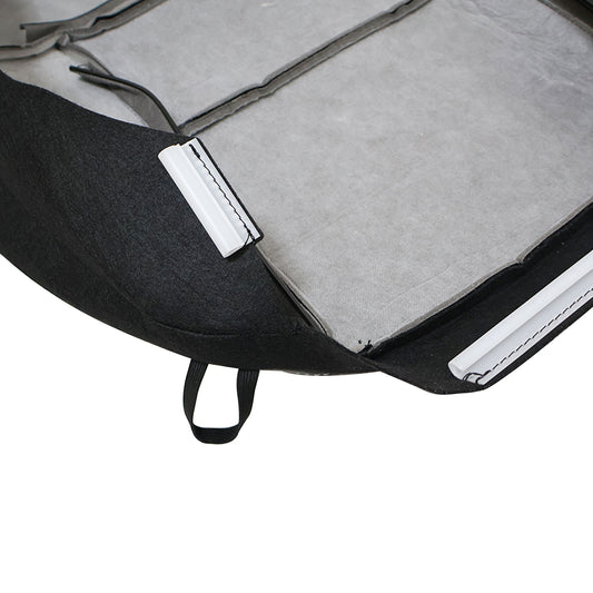 For 2004-2008 Ford F150 Lariat XLT Driver Bottom PERF Leather Seat Cover Black