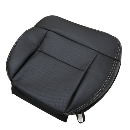 For 2004-2008 Ford F150 Lariat XLT Driver Bottom PERF Leather Seat Cover Black