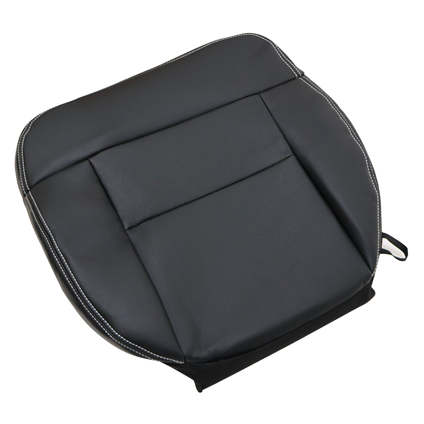 For 2004-2008 Ford F150 Lariat XLT Driver Bottom PERF Leather Seat Cover Black