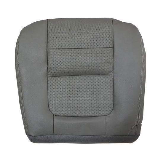 Driver Side Bottom Leather Seat Cover Gray Fits 2001 Ford F250 F350 Lariat XLT