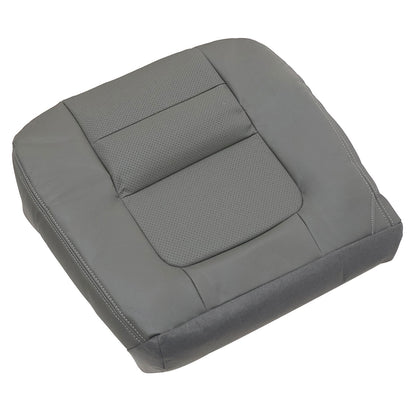 Driver Side Bottom Leather Seat Cover Gray Fits 2001 Ford F250 F350 Lariat XLT