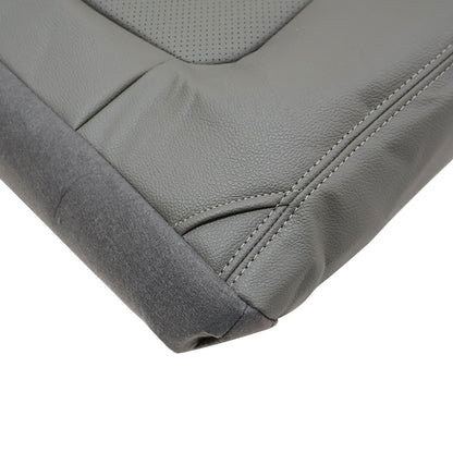 Driver Side Bottom Leather Seat Cover Gray Fits 2001 Ford F250 F350 Lariat XLT