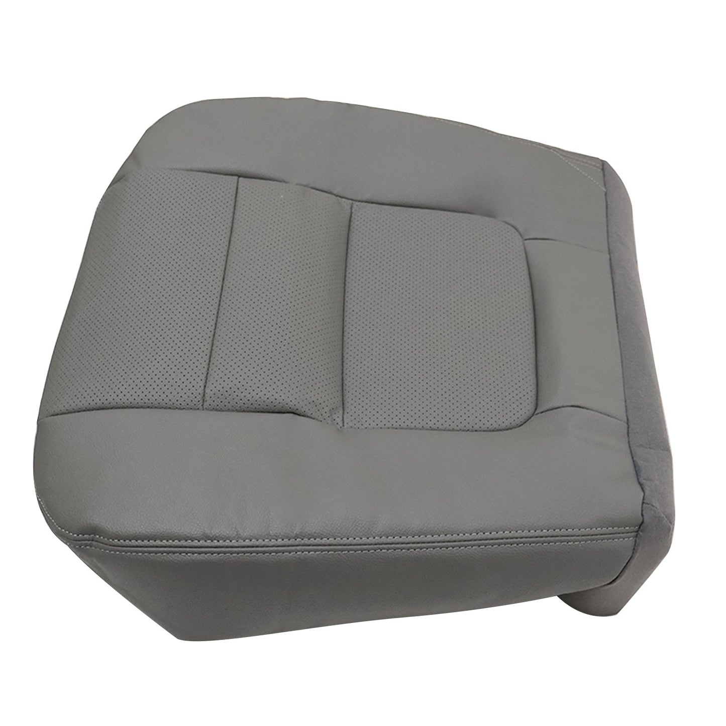 Driver Side Bottom Leather Seat Cover Gray Fits 2001 Ford F250 F350 Lariat XLT