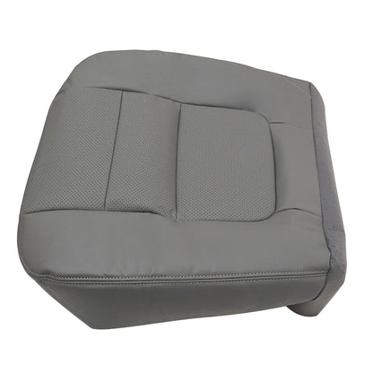Driver Side Bottom Leather Seat Cover Gray Fits 2001 Ford F250 F350 Lariat XLT