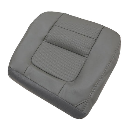 Driver Side Bottom Leather Seat Cover Gray Fits 2001 Ford F250 F350 Lariat XLT