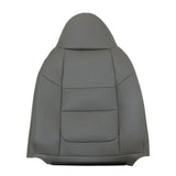 Driver Side Top Leather Seat Cover Gray PERF For 2001 Ford F250 F350 F450 Lariat