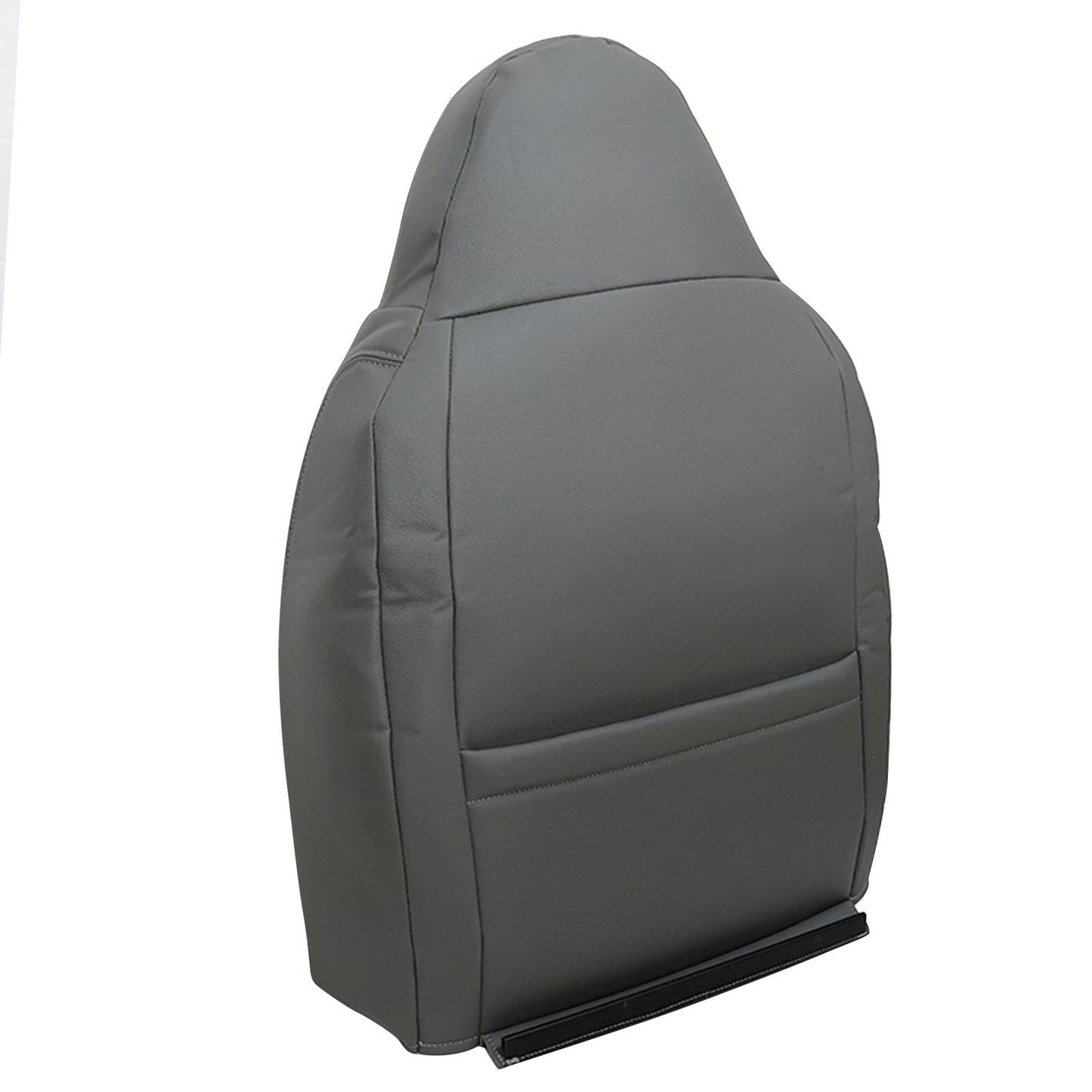 Driver Side Top Leather Seat Cover Gray PERF For 2001 Ford F250 F350 F450 Lariat