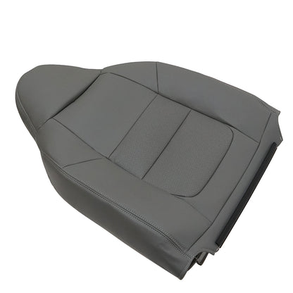 Driver Side Top Leather Seat Cover Gray PERF For 2001 Ford F250 F350 F450 Lariat