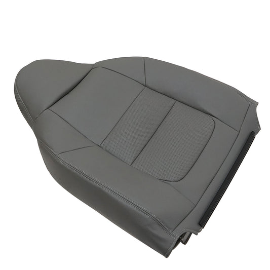 Driver Side Top Leather Seat Cover Gray PERF For 2001 Ford F250 F350 F450 Lariat
