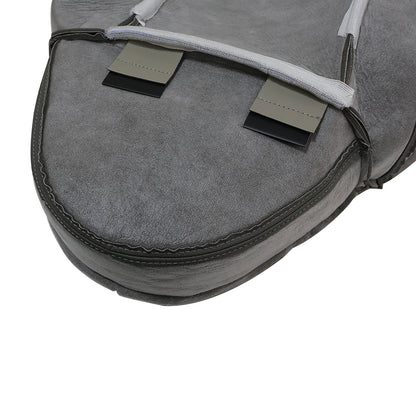 Driver Side Top Leather Seat Cover Gray PERF For 2001 Ford F250 F350 F450 Lariat