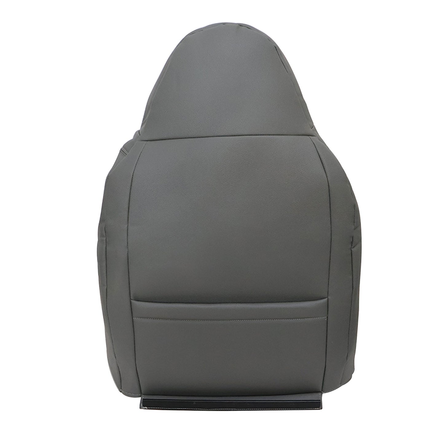 Driver Side Top Leather Seat Cover Gray PERF For 2001 Ford F250 F350 F450 Lariat