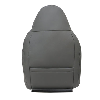 Driver Side Top Leather Seat Cover Gray PERF For 2001 Ford F250 F350 F450 Lariat