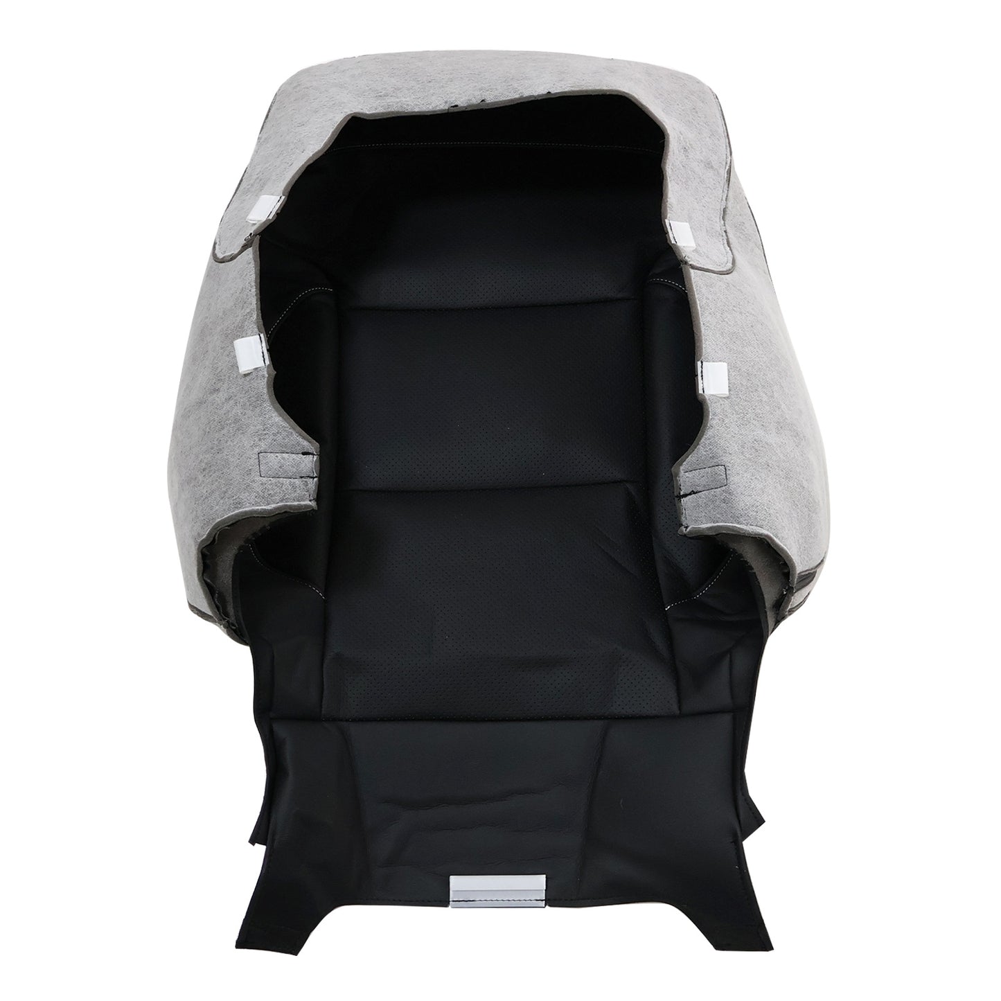 For 2014-2019 Chevy Silverado 1500 SLT Driver Top PERF Leather Seat Cover Black
