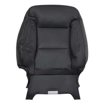 For 2014-2019 Chevy Silverado 1500 SLT Driver Top PERF Leather Seat Cover Black