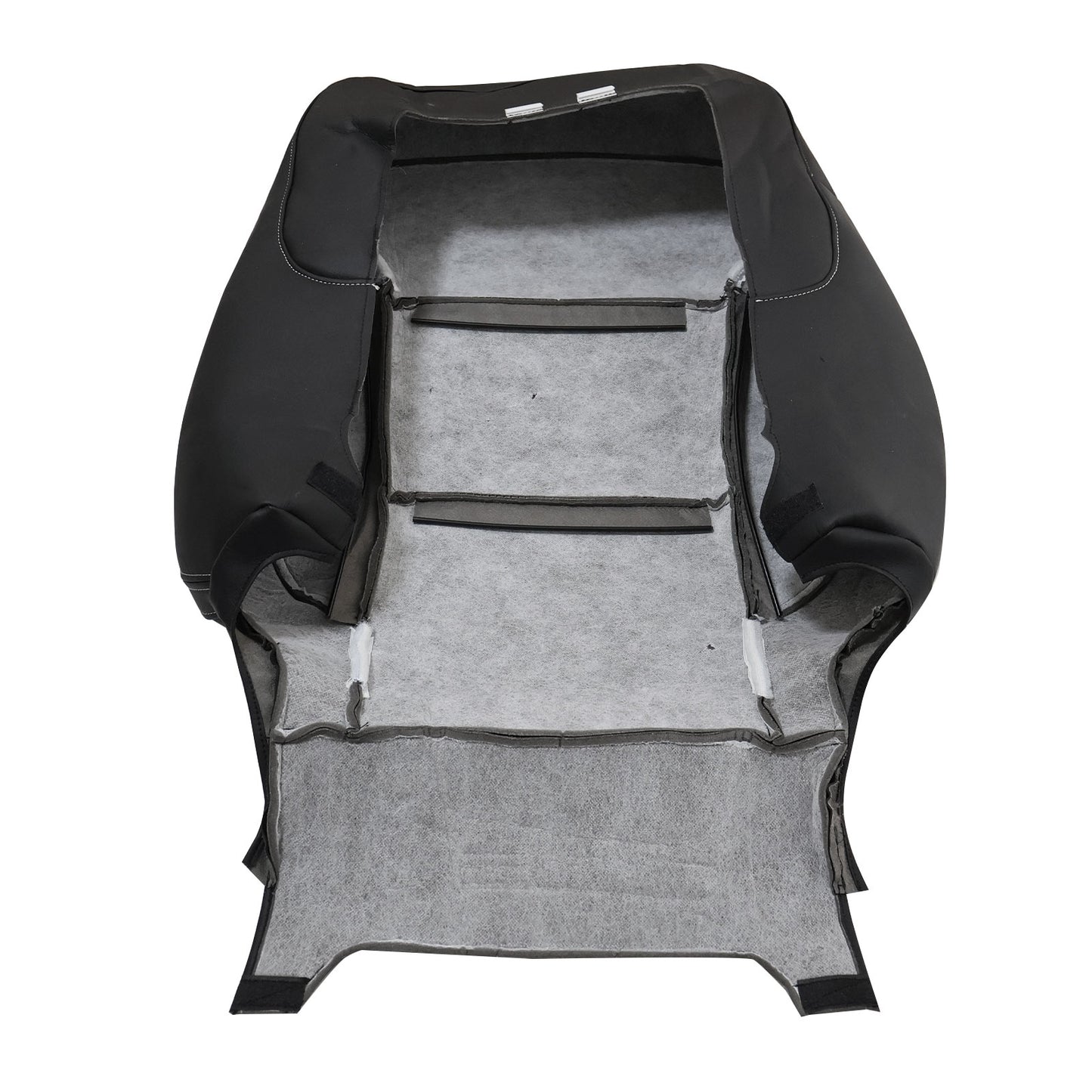 For 2014-2019 Chevy Silverado 1500 SLT Driver Top PERF Leather Seat Cover Black