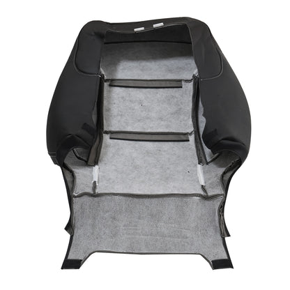 For 2014-2019 Chevy Silverado 1500 SLT Driver Top PERF Leather Seat Cover Black