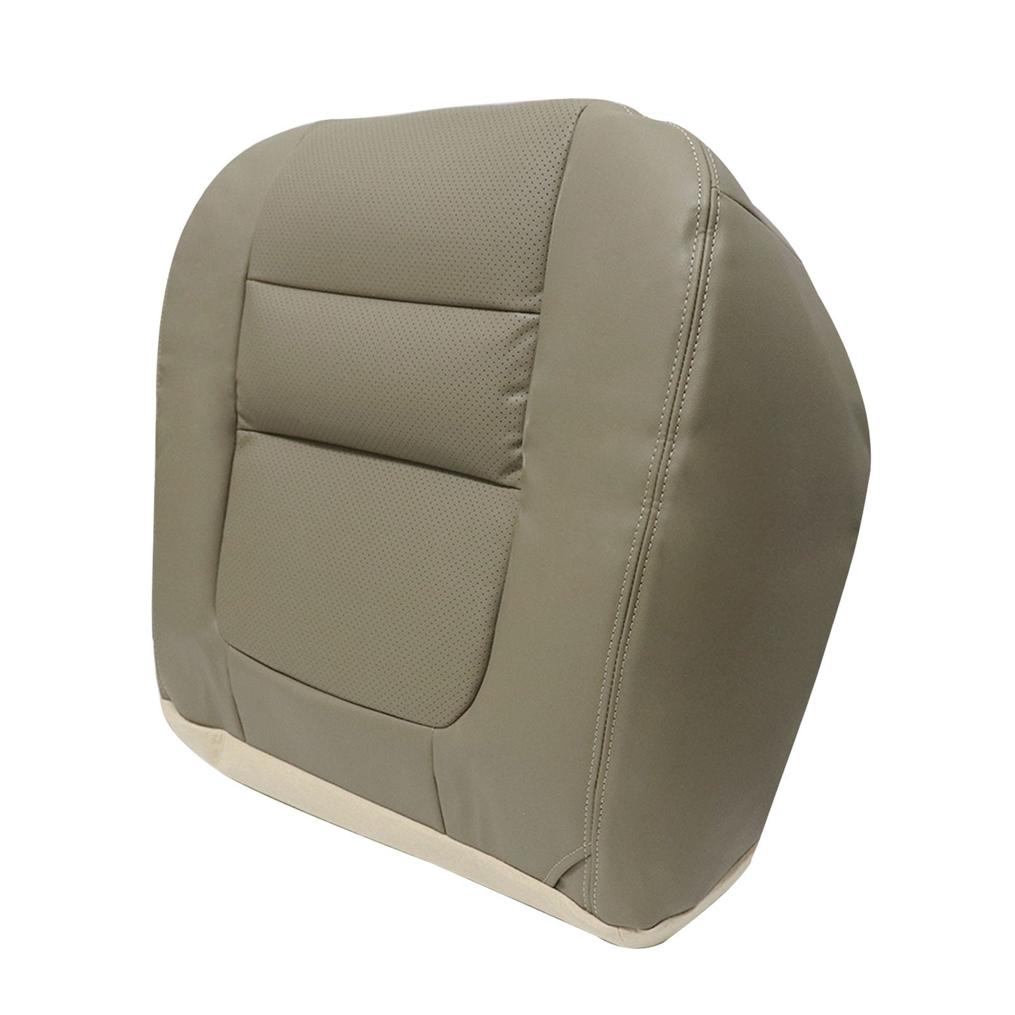 Fits 2001 Ford F250 F350 Front Driver Bottom Leather Seat Cover Parchment Tan