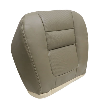 Fits 2001 Ford F250 F350 Front Driver Bottom Leather Seat Cover Parchment Tan