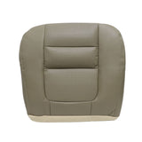 Fits 2001 Ford F250 F350 Front Driver Bottom Leather Seat Cover Parchment Tan