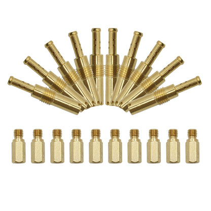 For PWK Keihin OKO CVK PWM 10Pcs Slow Pilot Jet 10Pcs Carburetor Main Jet kit