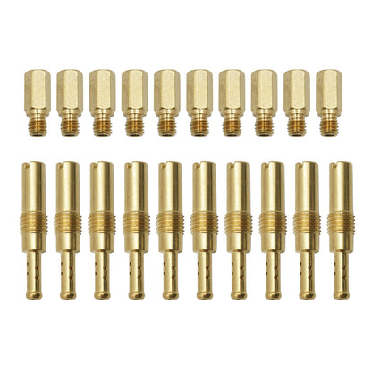 For PWK Keihin OKO CVK PWM 10Pcs Slow Pilot Jet 10Pcs Carburetor Main Jet kit
