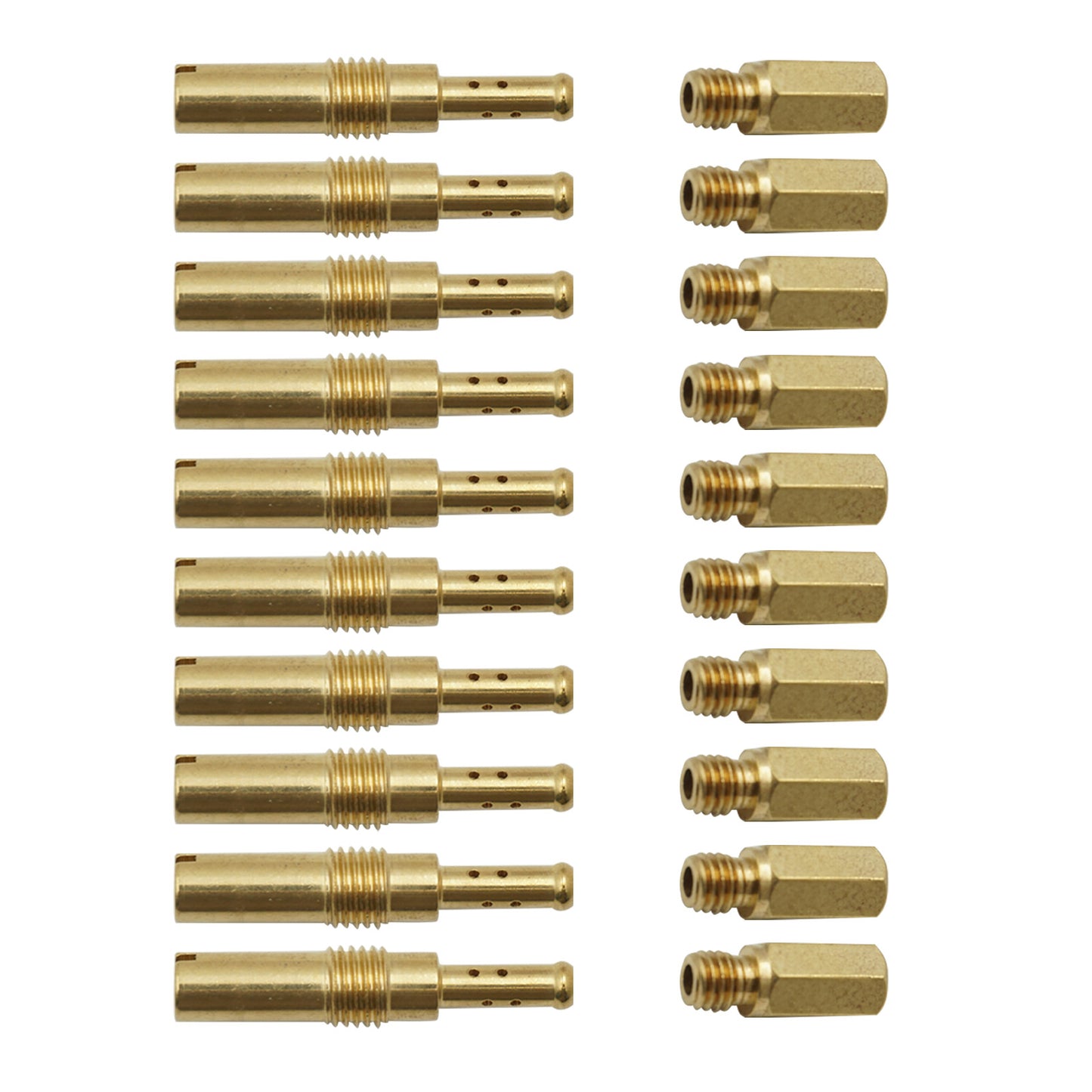 For PWK Keihin OKO CVK PWM 10Pcs Slow Pilot Jet 10Pcs Carburetor Main Jet kit
