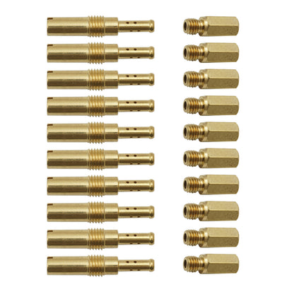 For PWK Keihin OKO CVK PWM 10Pcs Slow Pilot Jet 10Pcs Carburetor Main Jet kit