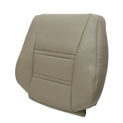 Passenger Lean Back Leather Seat Cover Tan For 1990-1997 Toyota Land Cruiser